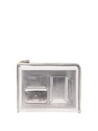 Matchesfashion.com Anya Hindmarch - Envelope Tpu And Metallic-leather Pouch - Womens - Silver
