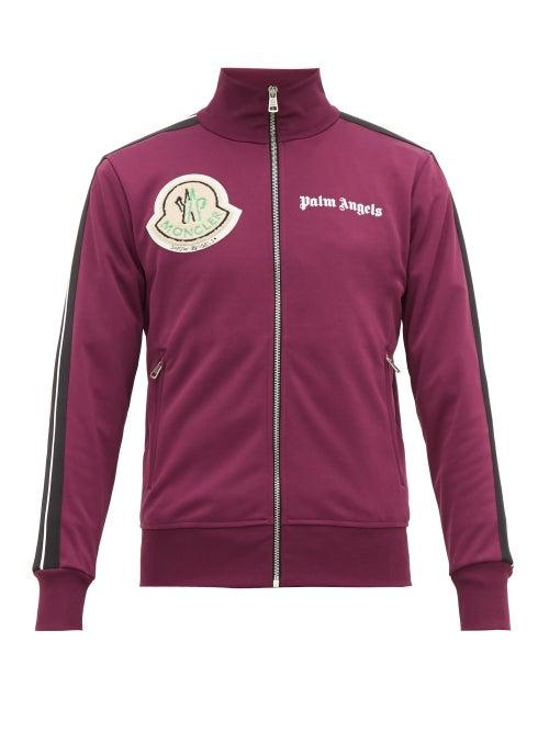 Matchesfashion.com Moncler G Palm Angel - Logo Appliqu Track Top - Mens - Purple