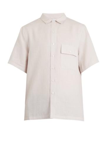 Matchesfashion.com Fanmail - Patch Pocket Linen Shirt - Mens - Light Grey