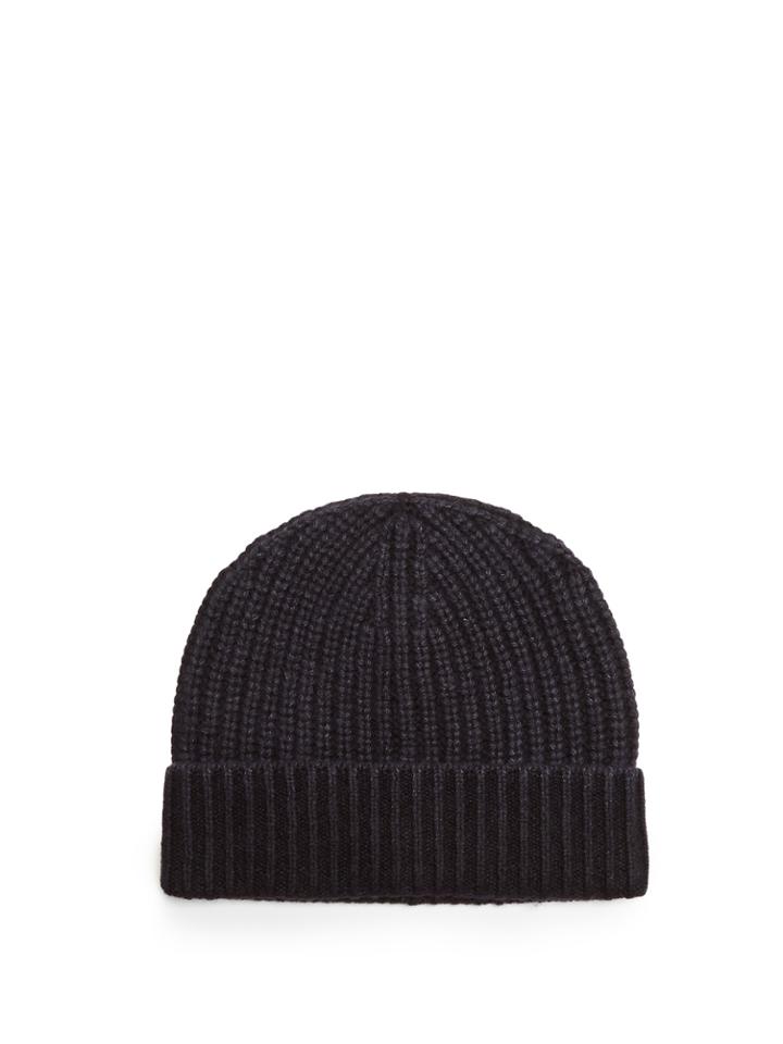 Iris Von Arnim Carlos Ribbed-knit Cashmere Beanie Hat