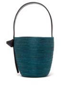 Matchesfashion.com Cesta Collective - Leather Handle Sisal Basket Bag - Womens - Green Multi
