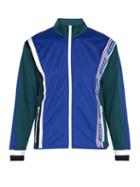 Matchesfashion.com Givenchy - Logo Striped Zip Through Track Top - Mens - Blue