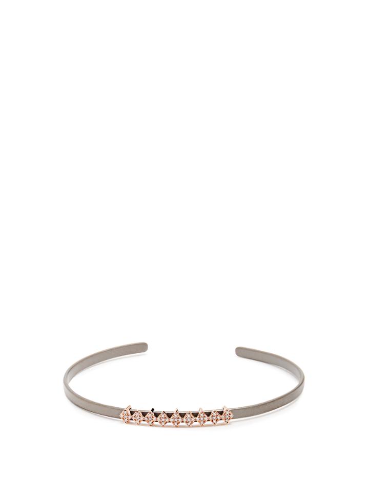 Diane Kordas Diamond, Rose-gold & Titanium Cosmos Kite Cuff