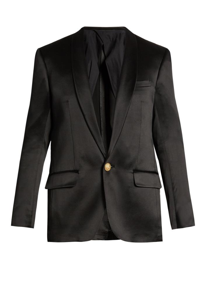 Balmain Single-breasted Silk Blazer