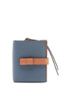 Matchesfashion.com Loewe - Anagram-debossed Grained-leather Wallet - Womens - Blue Multi