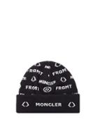 Matchesfashion.com 7 Moncler Fragment - Logo-jacquard Wool Beanie - Mens - Black