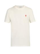Matchesfashion.com Ami - Logo Embroidered Cotton T Shirt - Mens - White