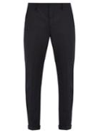 Prada Mid-rise Slim-leg Brushed-wool Tailored Trousers
