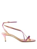 Isabel Marant - Amily Dgrad Metallic-leather Sandals - Womens - Pink Multi