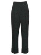 Marni Windfall Teardrop-print High-waist Crepe Trousers
