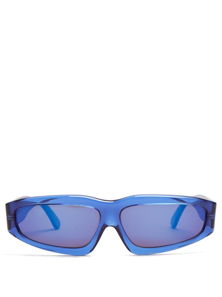 Marques'almeida Transparent Angular-frame Acetate Sunglasses