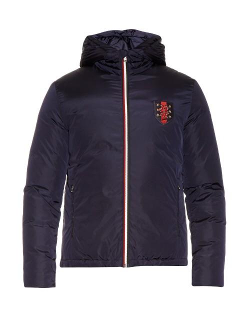 Gucci Snake-appliqu Hooded Down Jacket