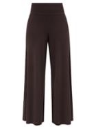 Live The Process - Leda Ribbed Wide-leg Trousers - Womens - Brown
