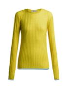 Diane Von Furstenberg Contrasting-panel Wool-blend Top