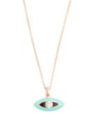 Matchesfashion.com Selim Mouzannar - Diamond, Enamel & Pink Gold Necklace - Womens - Blue