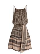 Cecilie Copenhagen Low-back Sleeveless Scarf-jacquard Dress