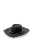 Matchesfashion.com Brunello Cucinelli - Leather-trim Straw Hat - Womens - Black