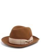 Matchesfashion.com Borsalino - Alessandria Contrast Band Hat - Mens - Camel
