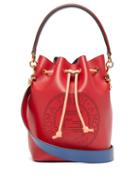 Matchesfashion.com Fendi - Mon Tresor Ff Leather Bucket Cross Body Bag - Womens - Red Multi