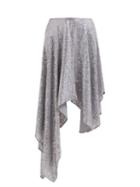 Matchesfashion.com Ashish - Sequinned Asymmetric Skirt - Womens - Silver