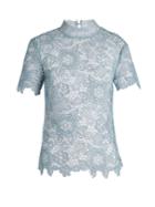 Self-portrait Peep-back Floral Lace Top