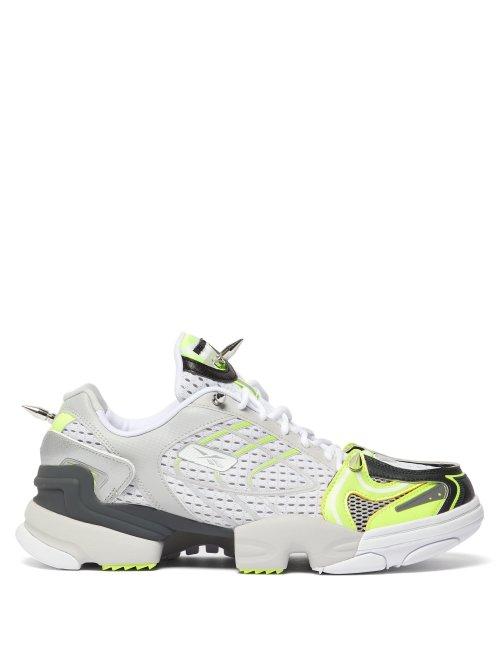 Matchesfashion.com Vetements - X Reebok Spike Runner 400 Mesh Trainers - Mens - Yellow