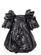 Vaquera - Garbage Bag Bubble Mini Dress - Womens - Black