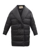 Herno - Double-breasted Quilted-down Coat - Womens - Black