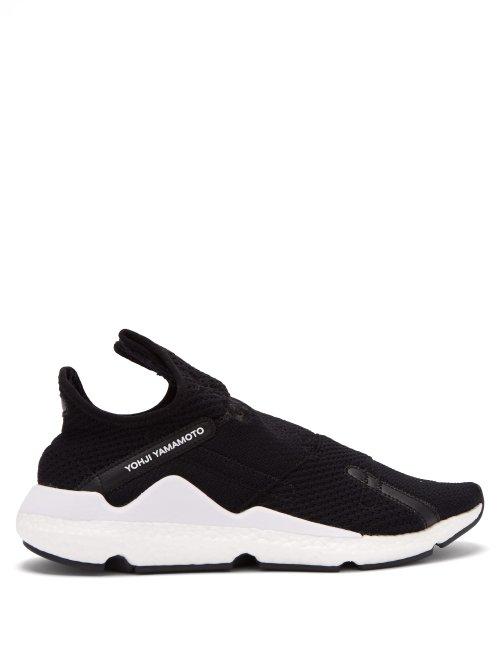 Matchesfashion.com Y-3 - Reberu Primeknit Slip On Trainers - Mens - Black