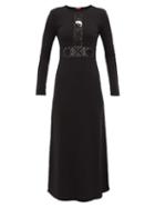 Matchesfashion.com Staud - Crochet Knitted-jersey Maxi Dress - Womens - Black