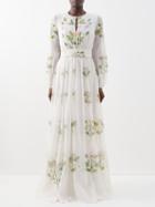 Giambattista Valli - Floral-print Silk-georgette Gown - Womens - Ivory Multi