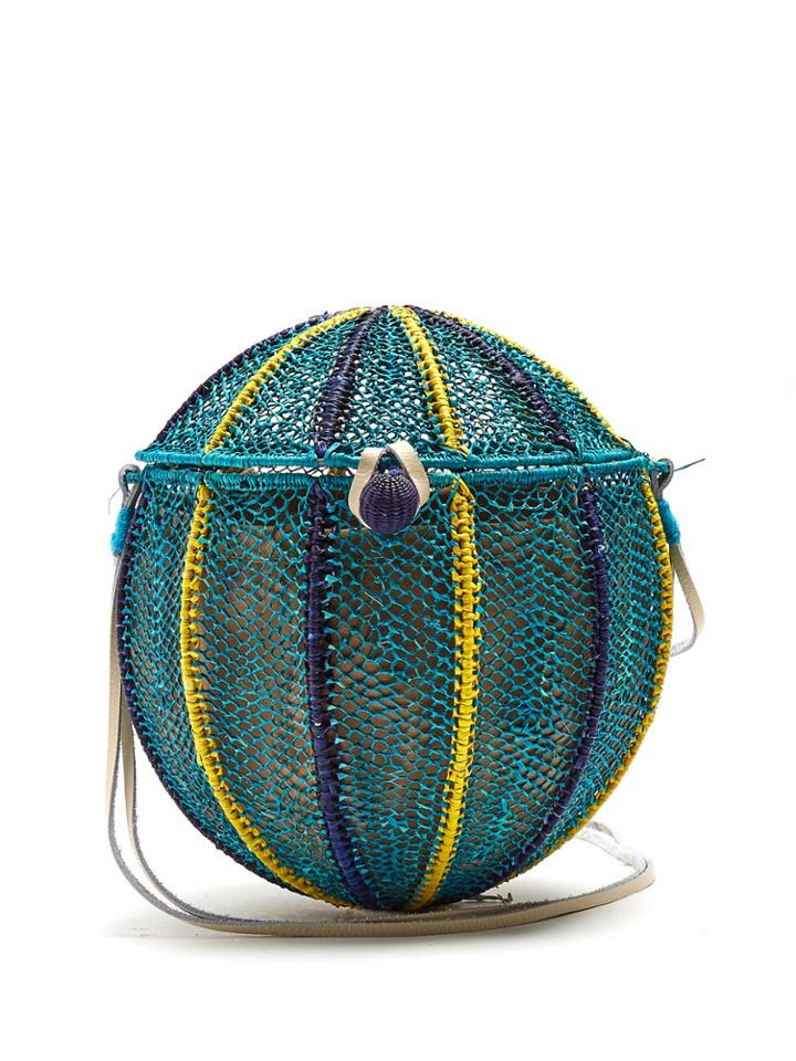 Sophie Anderson Meylin Woven-toquilla Cross-body Bag
