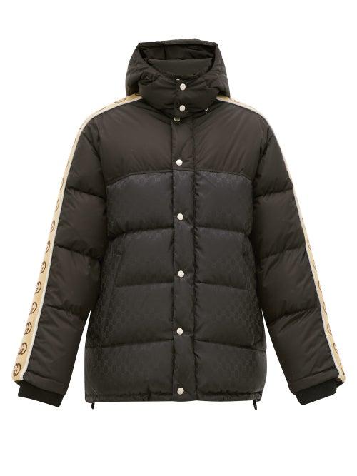 Matchesfashion.com Gucci - Logo Stripe Down-filled Jacket - Mens - Black
