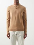 A.p.c. - Jerry Merino Long-sleeved Polo Top - Mens - Beige