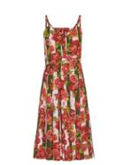 Matchesfashion.com Emilia Wickstead - Juliet Floral And Striped Print Dress - Womens - Pink Print