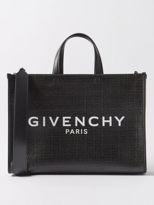 Givenchy - G-tote Medium Coated-canvas Cross-body Bag - Womens - Black