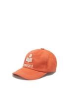 Isabel Marant - Tyron Logo-embroidered Cotton Baseball Cap - Womens - Dark Orange