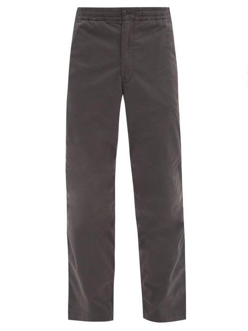 Matchesfashion.com Polo Ralph Lauren - Prepster Logo-embroidered Cotton-blend Trousers - Mens - Grey