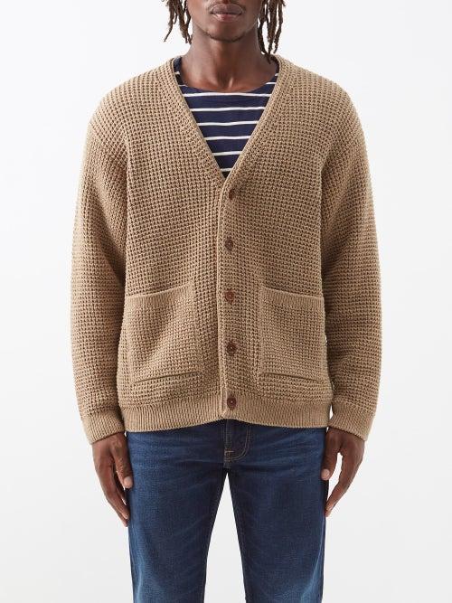 Nudie Jeans - Rebirth Recycled Cotton-blend Cardigan - Mens - Beige