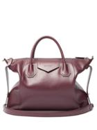 Matchesfashion.com Givenchy - Antigona Soft Medium Leather Shoulder Bag - Womens - Burgundy