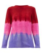 Matchesfashion.com The Elder Statesman - Gradient Tie-dye Cashmere Sweater - Womens - Pink Multi