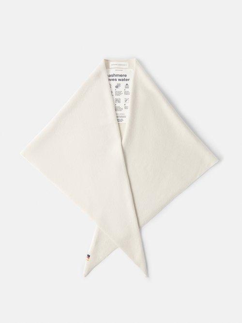 Extreme Cashmere - No.150 Witch Stretch-cashmere Triangle Scarf - Womens - Ivory
