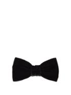 Matchesfashion.com Saint Laurent - Velour Bow Tie - Mens - Black