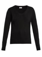 Matchesfashion.com Raey - Darted Scoop Neck Cashmere Sweater - Womens - Black