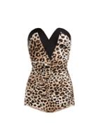 Matchesfashion.com Adriana Degreas - X Charlotte Olympia Leopard Print Swimsuit - Womens - Leopard