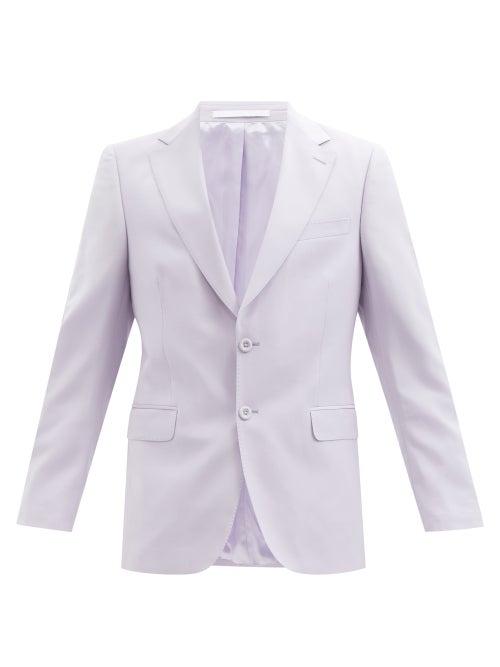 Officine Gnrale - Giovanni Wool-fresco Suit Jacket - Mens - Purple