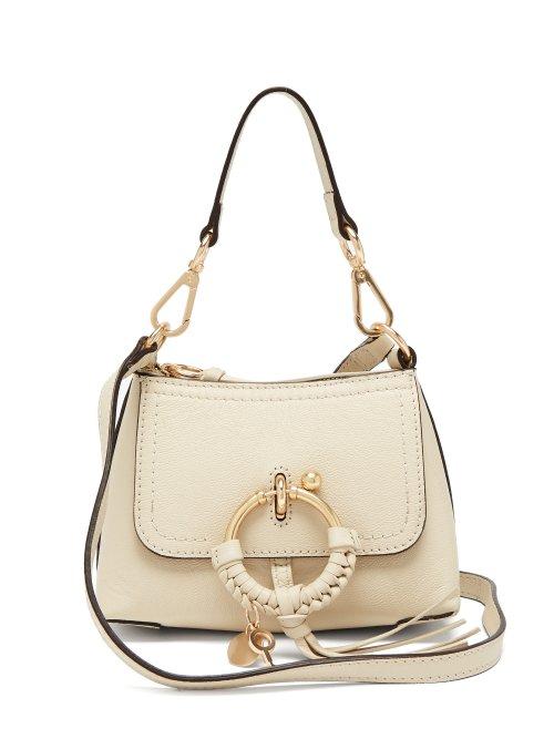Matchesfashion.com See By Chlo - Joan Mini Leather Cross Body Bag - Womens - Cream