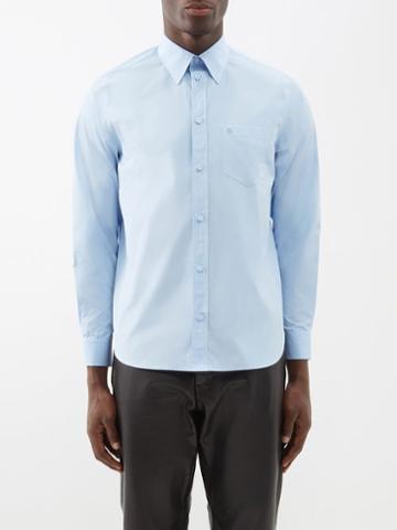 Gucci - Patch-pocket Cotton-oxford Shirt - Mens - Sky Blue