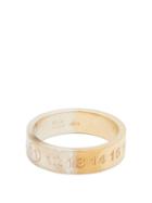 Matchesfashion.com Maison Margiela - Silver And Gold Numbers Ring - Mens - Gold Multi