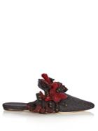 Sanayi 313 Addobbi Fringed Felt Slipper Shoes